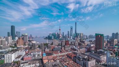 上海上海CBD外滩陆家嘴日固固定延时摄影